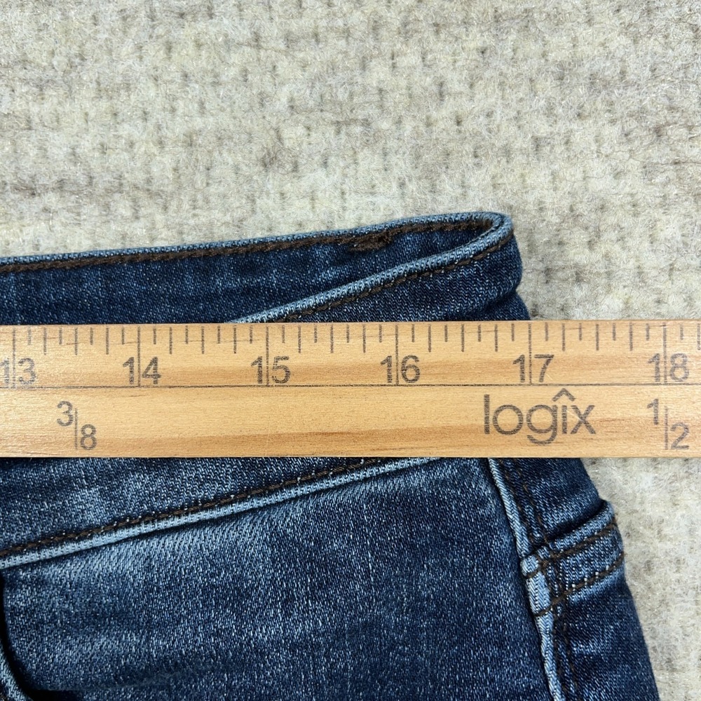 Judy Blue Jeans Women‎ 15 32 Slim Fit Straight Leg Dark Wash High Rise Faded - Picture 12 of 13
